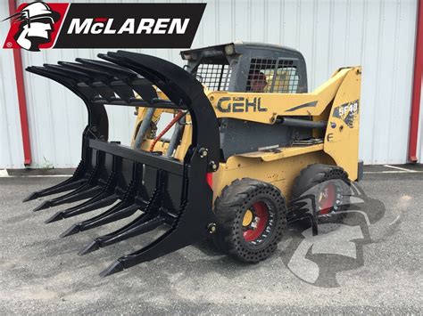 brush grapple for skid steer|heavy duty skid steer grapple.